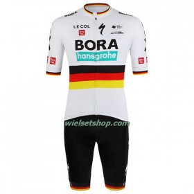 Fietskleding (Fietsshirt + Korte Koersbroek) 2022 BORA-Hansgrohe Duits Kampioenschap
